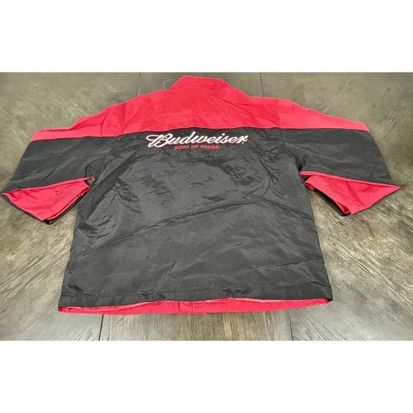 Chase Dale Earnhardt Jr. Windbreaker NASCAR Budweiser Jacket Adult XL - Picture 10 of 11